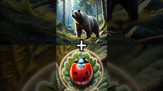 Bear+beetle Fusion #animals #ai #aianimals #edit #shorts #fusion