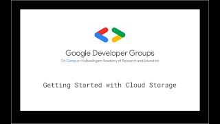 Getting Started with Cloud Storage - GenAI Study Jams Challenge Lab