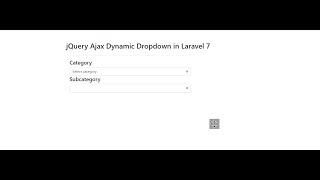 jQuery Ajax Dynamic Dropdown in Laravel 7