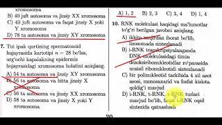 Biologiya 2019dtm videoyechimlari