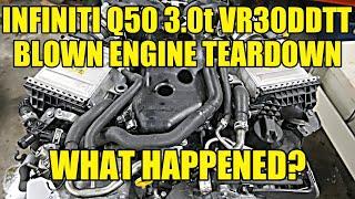 Blown Engine Teardown: VR30DDTT Infiniti Q50 3.0 Twin Turbo V6. What Failures Will I Find Inside?