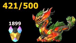 421/500 Second Iosghar Dragon-Dragon Mania legends | Hatched Relativity Professor Dragon | DML