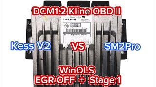 Kess V2 vs Scanmatik SM2Pro_Delphi DCM1.2 Kline OBD R/W_EGR OFF + Stage 1.