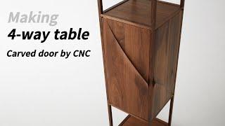 목공아카데미 회원작품 - 사방탁자 제작과정 [Making walnut 4-way book and display table]