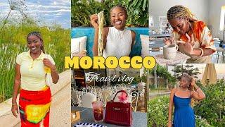 MOROCCO TRAVEL VLOG: Summer girls trip,exploring RABAT, pottery, eating, shopping and more