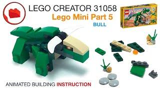 Lego Mini MOC (Part 5) - Bull - Alternative build tutorial from Lego Creator 31058