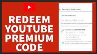 How to Redeem Youtube Premium Code | Youtube Premium Code Redeem