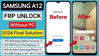 Samsung A12 Frp Bypass/Unlock Google Account Lock Without PC | Android 11/12/13