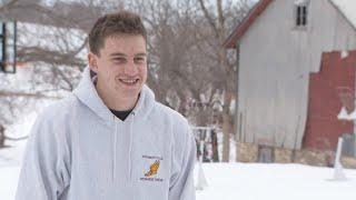 Stewartville's Will Tschetter stands out on, off the court