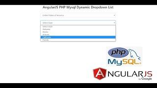 AngularJS PHP Mysql Dynamic Dropdown List