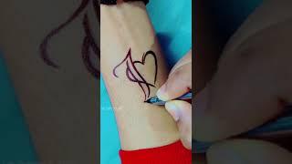 J letter tattoo | j tattoo with heart ️