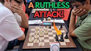 Attack, Attack, ATTACK - and the opponent CRUMBLES | Nikitenko vs Neelotpal | Aurionpro Mumbai GM