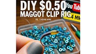 клипса для опарыша и червя!DIY Eternal Maggot Clip Rig – Easy and Cheap Fishing Hack for $0.50!