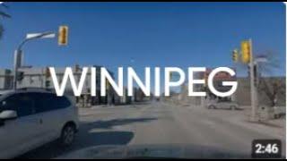 Winnipeg Manitoba Spring Drive tour 4K 24fps