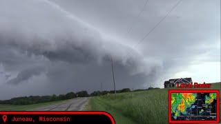 Severe Weather In Wisconsin! - 6/23/25 Live Storm Chasing