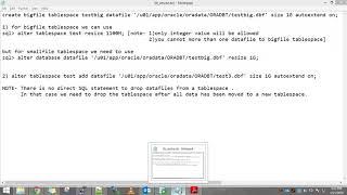 oracle 11g resize tablespace