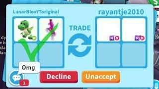 OMG! Big Win for Neon T - rex and a Ride potion!? (Sep 2022) adopt me trading #adoptmetrades