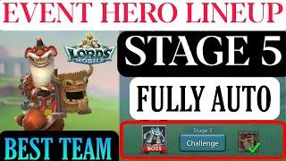 Lords Mobile limited challenge crazy chef stage 5 full autoplay team | Mastercook stage 5 fully auto