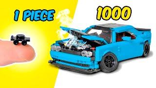 1 vs 1000 Piece LEGO Car Crash Challenge | 2025 Sets!