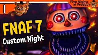 ФНАФ 7 НАЧАЛО  FNAF 7 Ultimate Custom Night ПРОХОЖДЕНИЕ НА РУССКОМ