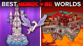 10 Most INSANE Minecraft HARDCORE Worlds