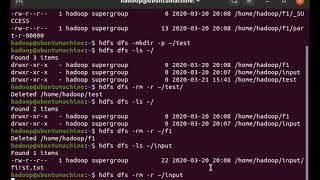 Exploring HDFS filesystem and running Wordcount program(mapreduce) inside hadoop