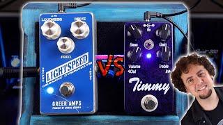 Paul Cochrane Timmy vs Greer Lightspeed | The two best transparent overdrive pedals on the market?