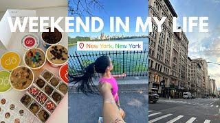 WEEKEND IN MY LIFE LIVING IN NEW YORK CITY: my running journey, trying a new workout studio, errands