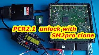 PCR 2.1 unlock using SM2pro Clone. new ECU GPT adapter from Godiag it an interesting tool !