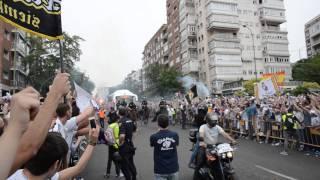 Real Madrid on the Way to the Estadio Santiago Bernabeu