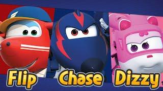 [SuperWings Super duo] Flip, Chase and Dizzy | Super wings 2