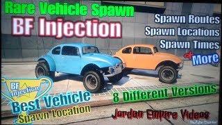 GTA 5 Online Rare Vehicle Spawn BF Injection Spawn Locations, Spawn Route, Times, Best Locations