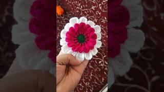 wow  now I made the new idea  of crochet a flower #sakhisaheli115 #crochetcrosai #crochetflower