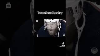 Two sides of hockey