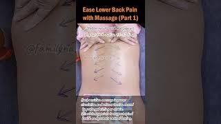 Ease Lower Back Pain with Massage (Part 1) #lowerbackpain #holistichealth #massagetherapy
