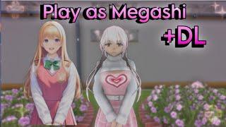 You can play as Megashi +DL/ Play as Megashi Sakino/#yanderesimulator #2023 #oc #tutorial #play