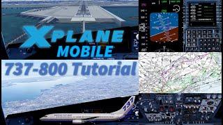 XPlane Mobile Tutorial, 737-800 Boston to LaGuardia - Narrated Instructional Flight Sim