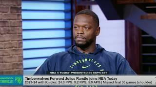 Julius Randle talks on how he found out he was getting traded to the Timberwolves | NBA Today