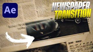 3D Newspaper Transition Effect Tutorial - After Effects