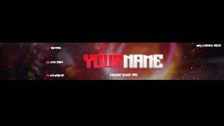 Youtube banner template by olspyese #2