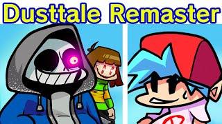 Friday Night Funkin' Vs Dusttale Remastered + Cutscenes (FNF Mod) Undertale GENOCIDE/PACIFIST Ending