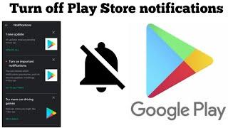 How to turn off notifications on Google Play Store | Disable notifications | Techno Logic