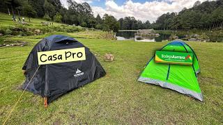 Casa pro vs casa barata  Camping con @Sandiario-official