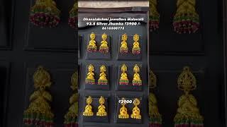 silver earring jhumka design just 3900 rupees silver jewellery collections a reasonable price