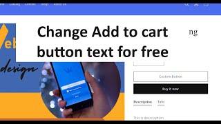 How to change add to cart button text in shopify