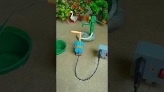 Mini hand pump project water with supply motor drinks sheep cow farm #waterpump #shorts #247