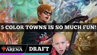 5 COLOR TOWNS IS SO MUCH FUN! | Final Fantasy Premier Draft | MTG Arena