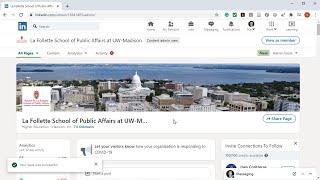 How to add the La Follette School to your LinkedIn