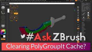 #AskZBrush - "How can I clear the PolyGroupIt Cache?"