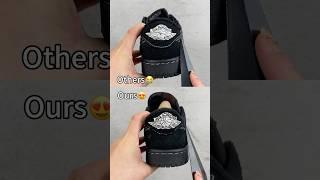 Real Vs Fake Black Phantom Travis Scott Jordan 1 Low #shorts #sneakerhead #viral